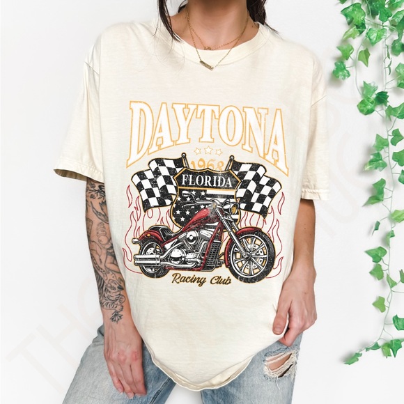Daytona Motorcycle Comfort Colors Graphic Tee - Picture 6 of 10
